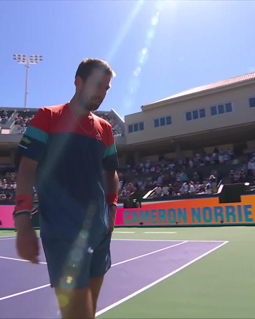 Alcaraz ya sabe que si gana hoy a Ruud se enfrentaría mañana a Norrie, el que le ganó en el M1000 de París. Norrie es el único junto a Sinner que ha ganado a Alcaraz en los últimos 11 meses, ahí es nada.