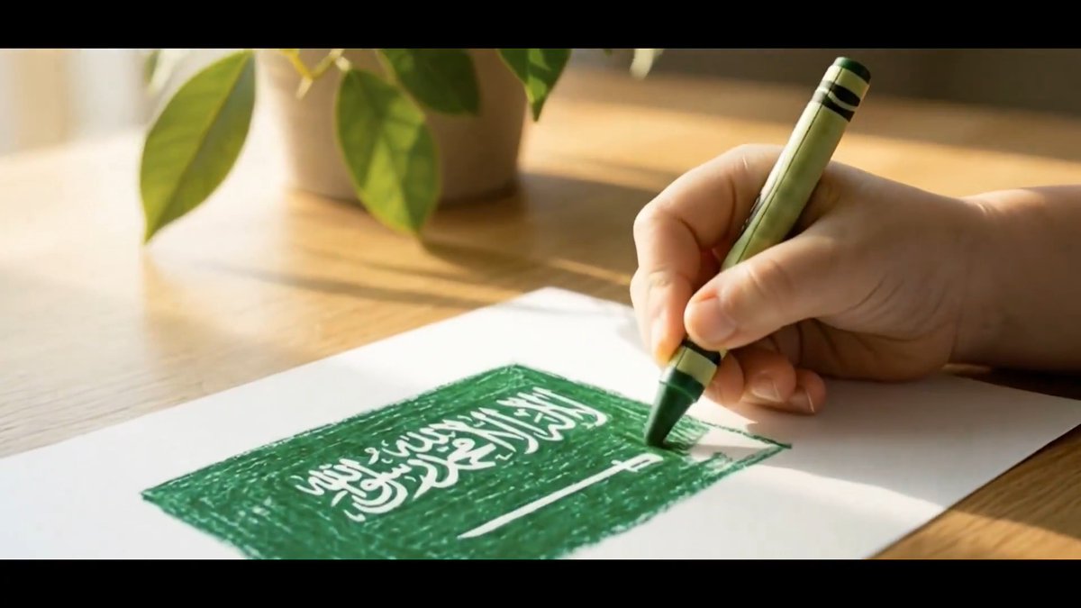 لنا في رايةِ التوحيدِ مجدٌ.. يُطاول في مهابتهِ السحَاب 🇸🇦 #يوم_العلم
