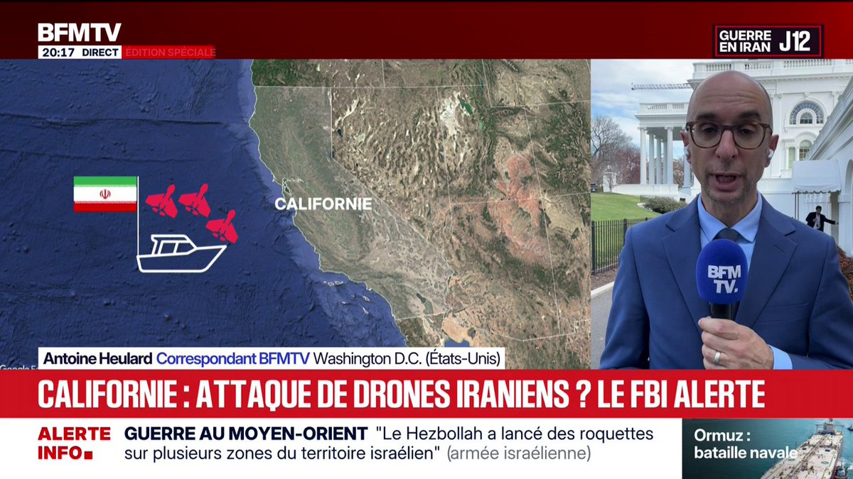 Le FBI alerte sur le risque d'une attaque de drones iraniens contre la Californie