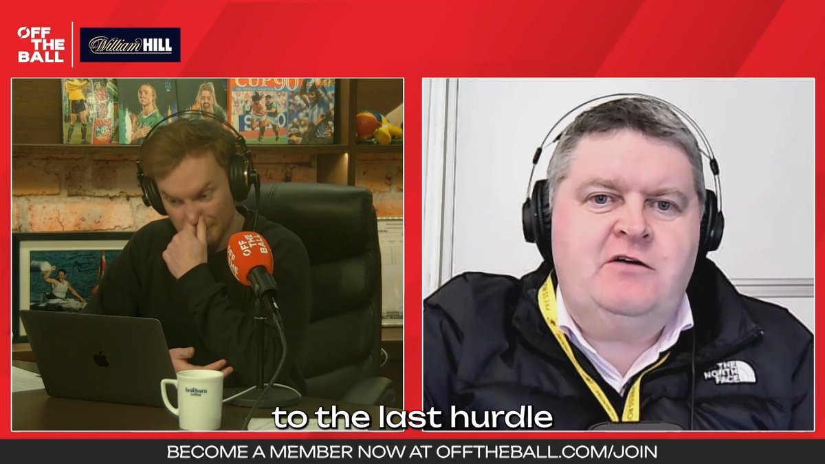 🗣️ 'I’ve never heard anything like this in 24 years of coming here!' John Duggan explains the details that we know from the biggest story from Day Two of the #CheltenhamFestival involving Declan Queally and Nico de Boinville, including allegations of racial abuse. | 🏇 Horse Racing on Off The Ball with William Hill Ireland. 18+ | Bet responsibly |