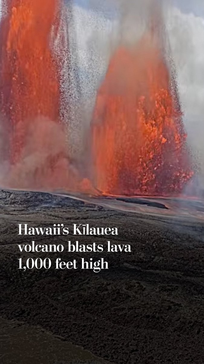 Hawaii’s Kilauea volcano is shooting lava fountains up to 1,000 feet, and falling ash and volcanic fragments are forcing temporary closures on the Big Island.