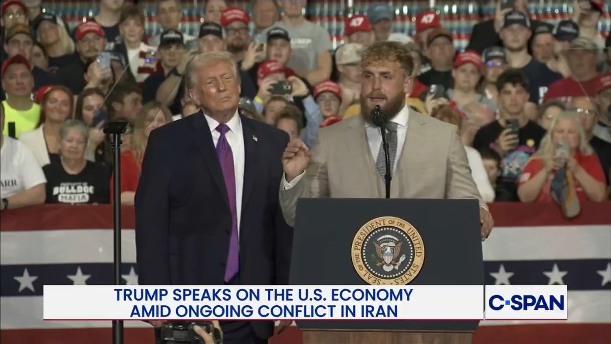 Jake Paul: “What President Trump’s taught me is courage. You never back down from a fight.” Trump: “I’m going to make a prediction that you will be, in the not too distant future, running for political office. You have my complete and total endorsement!”