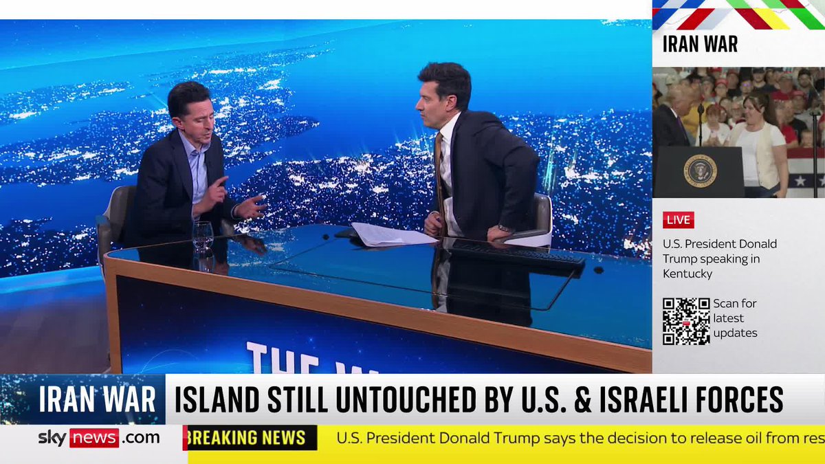 🗣️ "If the U.S. seized Kharg Island, it would cause Iran's oil industry to grind to a halt." Dr Neil Quilliam, an energy policy and foreign affairs analyst at Chatham House, explains the strategic importance of the island located off Iran's southern coast in the Persian Gulf.