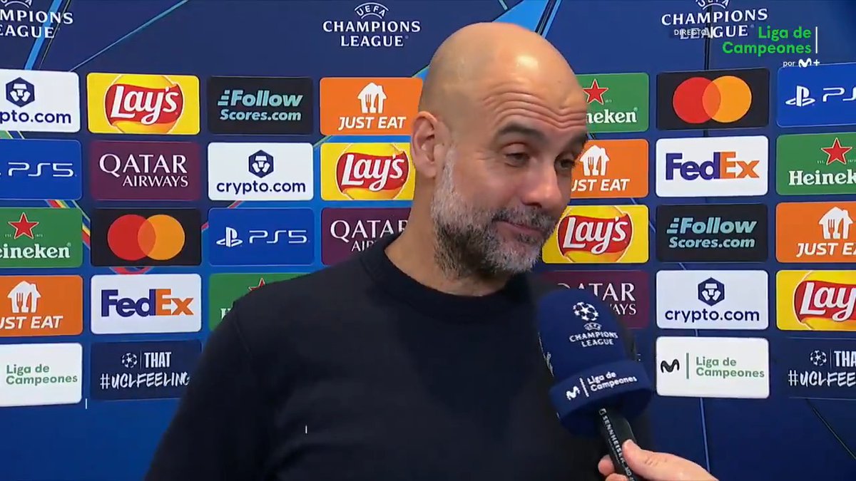Guardiola: ''Tres veces que llegan en la primera parte y tres goles''. #UCL #LaCasaDelFútbol