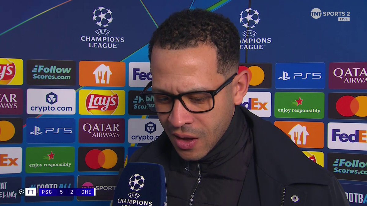 "You've seen it happen before" Liam Rosenior reflects on a tough defeat to PSG but remains optimistic about a comeback at Stamford Bridge next week... TNT Sports &amp; discovery+ UK | Becky Ives