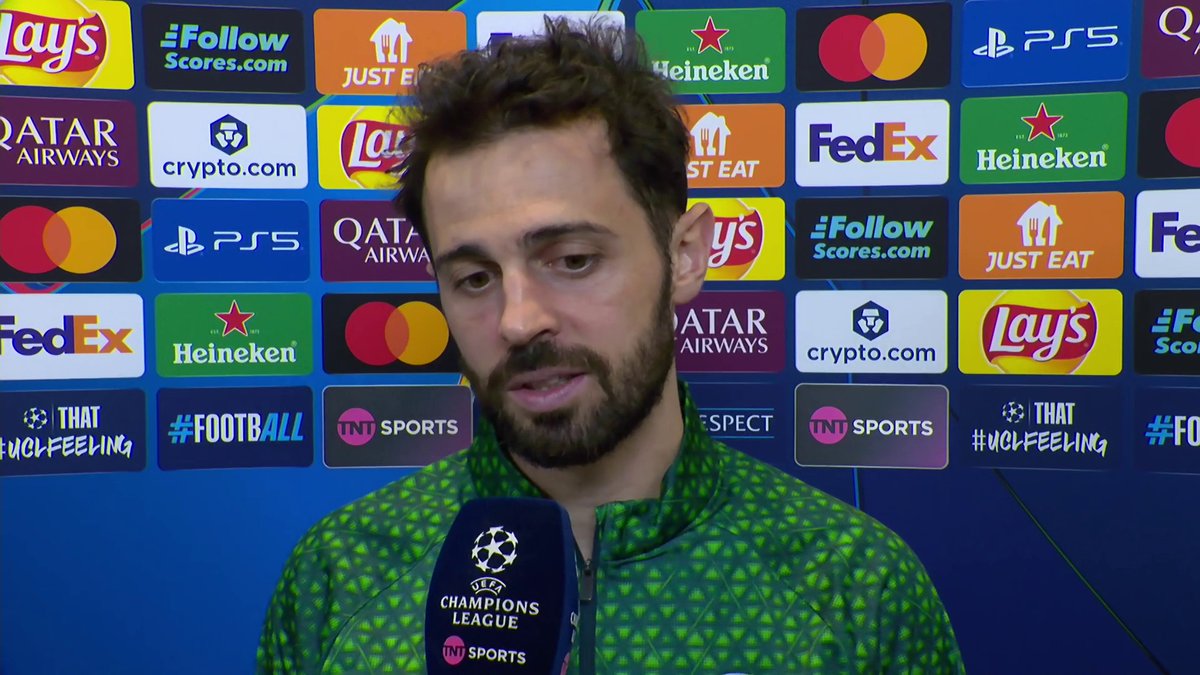 “We still believe it’s possible.” 💬 Bernardo Silva insists Manchester City still have belief after the defeat to Real Madrid. TNT Sports &amp; discovery+ UK | Jules Breach