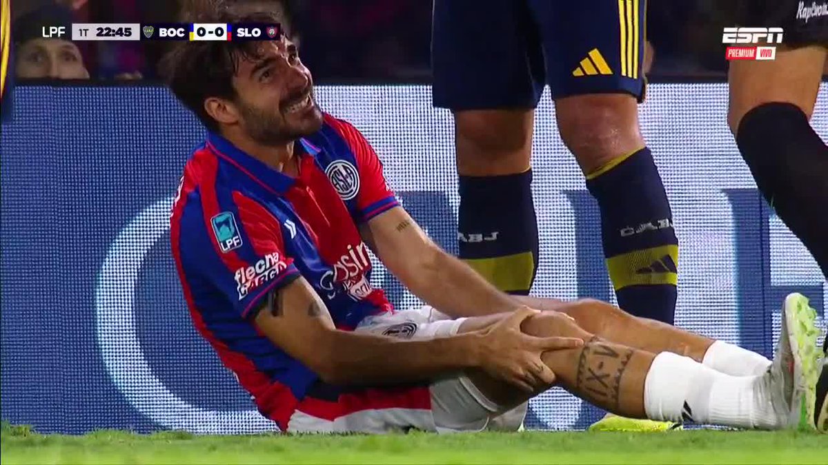 "Cerutti": Porque salió lesionado del partido de San Lorenzo ante Boca