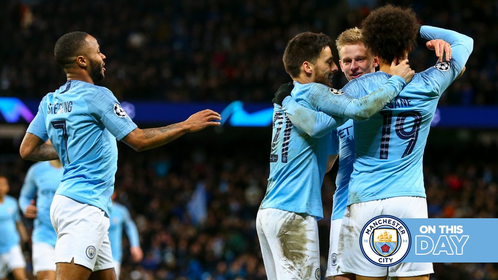 #OnThisDay: #ManCity 7-0 Schalke [2019] ⚽️ [35', 38'] Sergio Kun Aguero ⚽️ [42'] Leroy Sané ⚽️ [58'] Raheem Raheem Sterling ⚽️ [71'] Bernardo Silva ⚽️ [78'] Phil Foden ⚽️ [84'] Gabriel Jesus [Agg: 10-2]