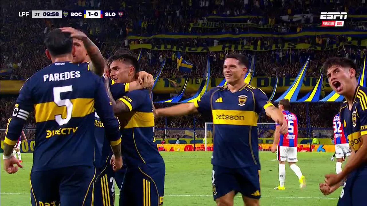 🔥🇦🇷 EL PASE DE DELGADO Y ASCACIBAR PARA EL GOLAZO DE BOCA A SAN LORENZO.