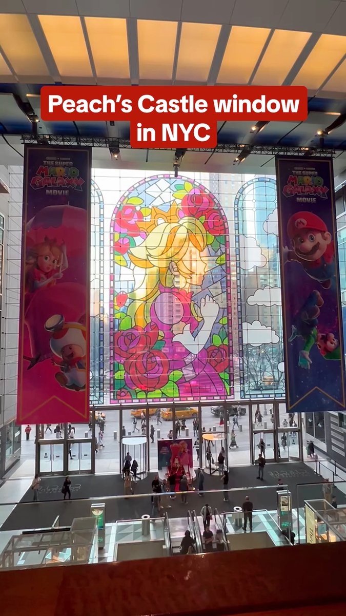 Super Mario Galaxy promotion goes all out at The Shops at Columbus Circle in NYC:
