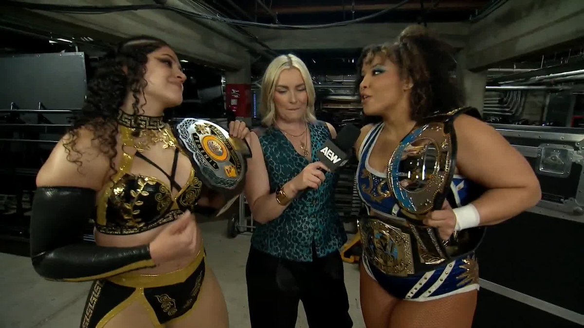 The Lucha Libre CMLL World Women’s Champion Persephone and the TBS Champion Willow Nightingale trade fighting words before their battle later tonight for the TBS Title! Watch #AEWDynamite LIVE on TBS &amp; HBO Max