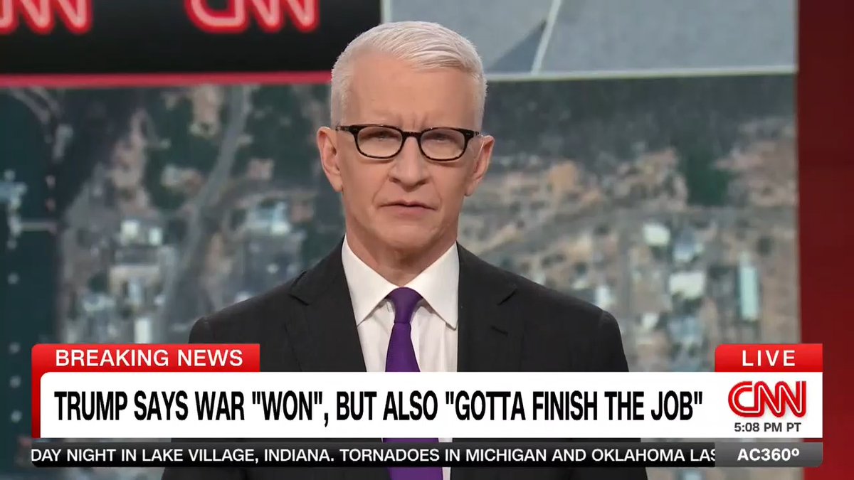 President emeritus of the Council on Foreign Relations Richard Haass says that President Trump's claim today that "we won" in Iran is "a little bit like saying you won the game after the first inning."