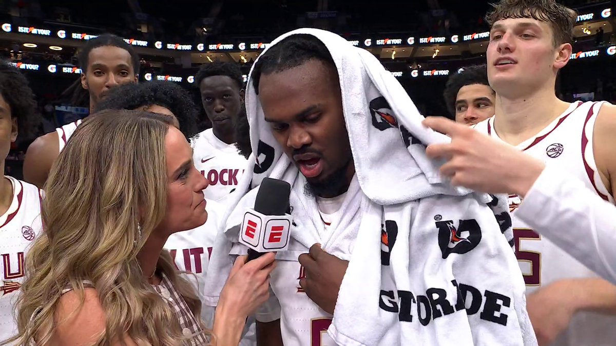 "... We brothers. That's gonna take us far." Robert McCray V on Florida State Men’s Basketball's first round win over Cal 🍢