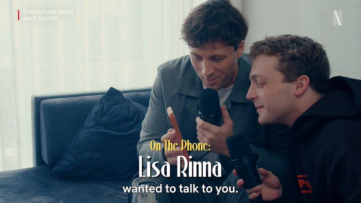 Lisa Rinna facetimes Rob Rausch in the latest episode of Therapuss with Jake Shane ❤️ Now on Netflix!