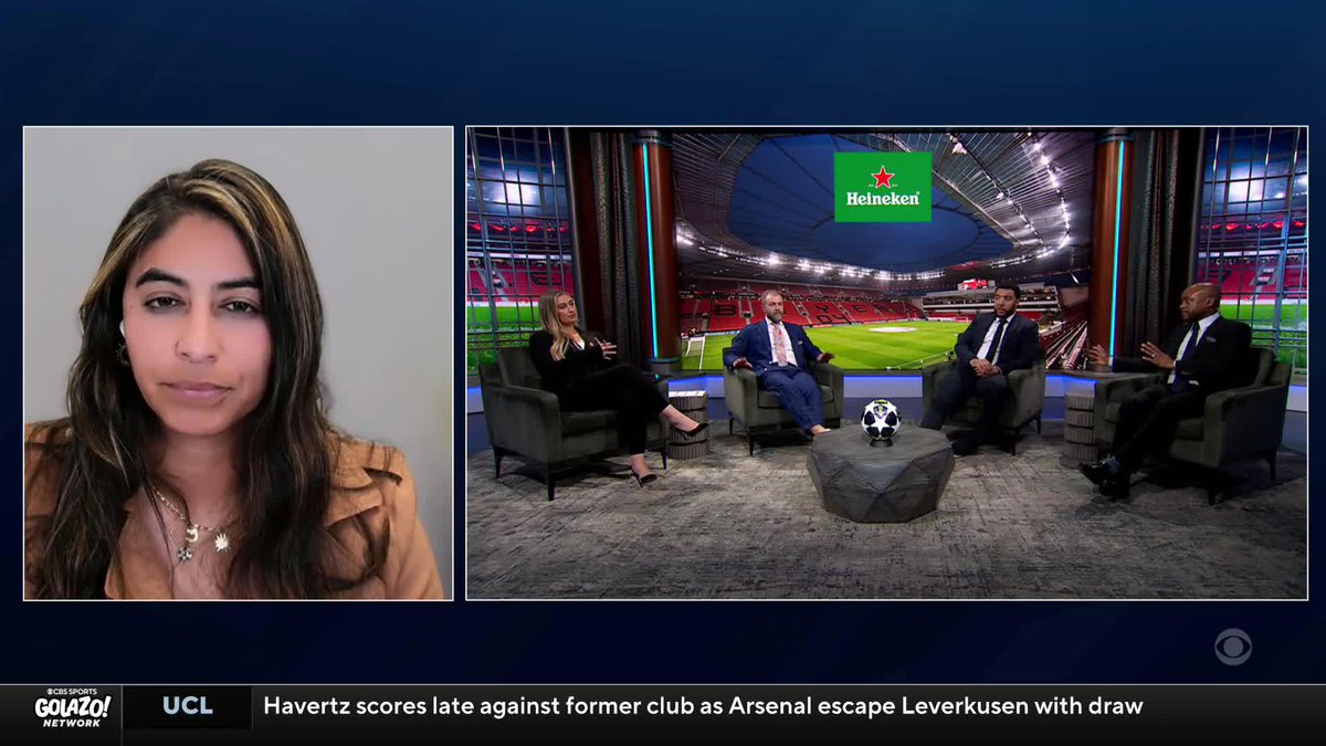 “I do find it to be the correct decision.” Christina Unkel discusses whether Bayer 04 Leverkusen’s Robert Andrich should have received a second yellow card against Arsenal 🟨