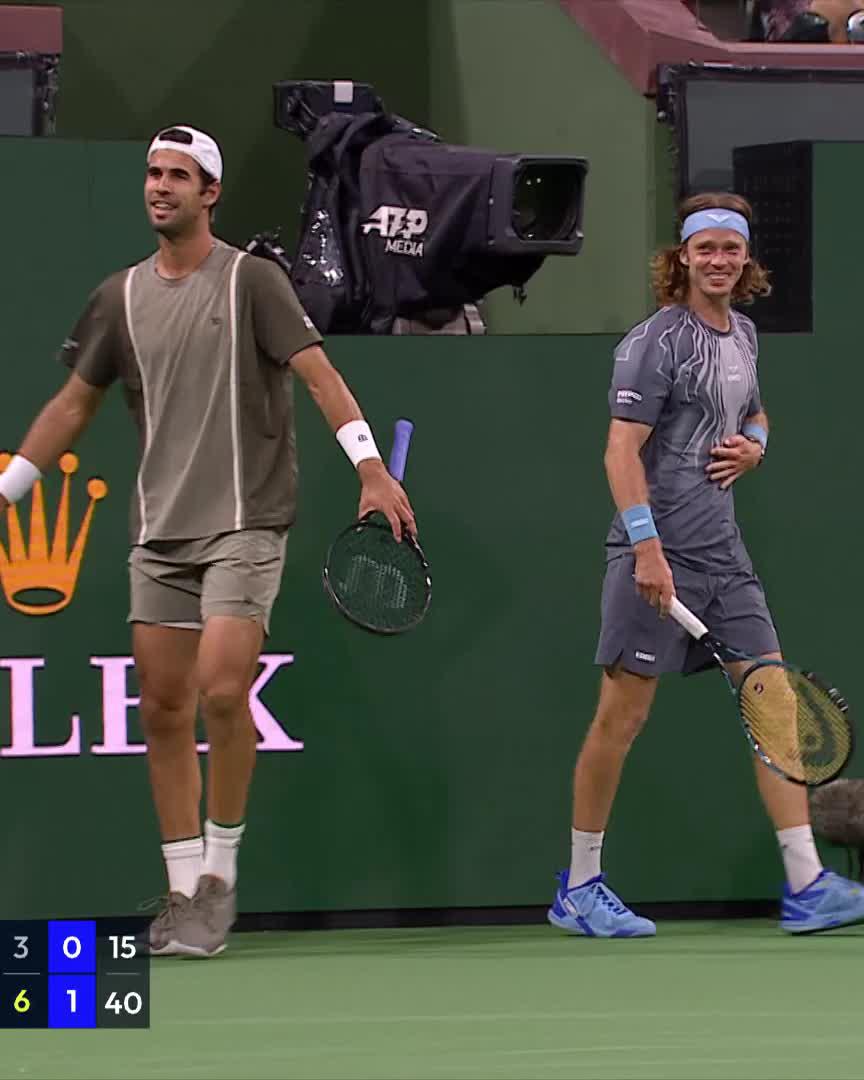Watch out 🤣 Andrey Rublev Karen Khachanov #TennisParadise