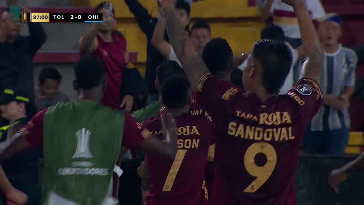 Gol de Tolima 87' Torres Tolima 2️⃣0️⃣ O'Higgins Global 2-1