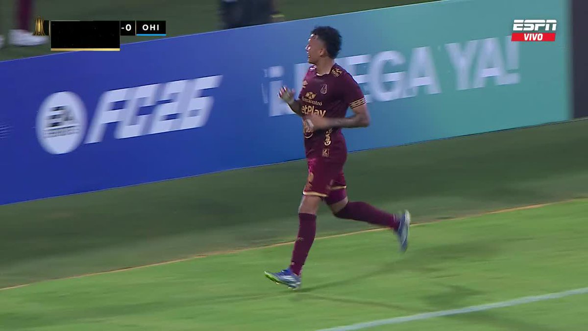 🇨🇴 GOOOL de ‘Tatay’ Torres. Gol del #Tolima para el 2-0 ante #OHiggins, al 87’, por Libertadores