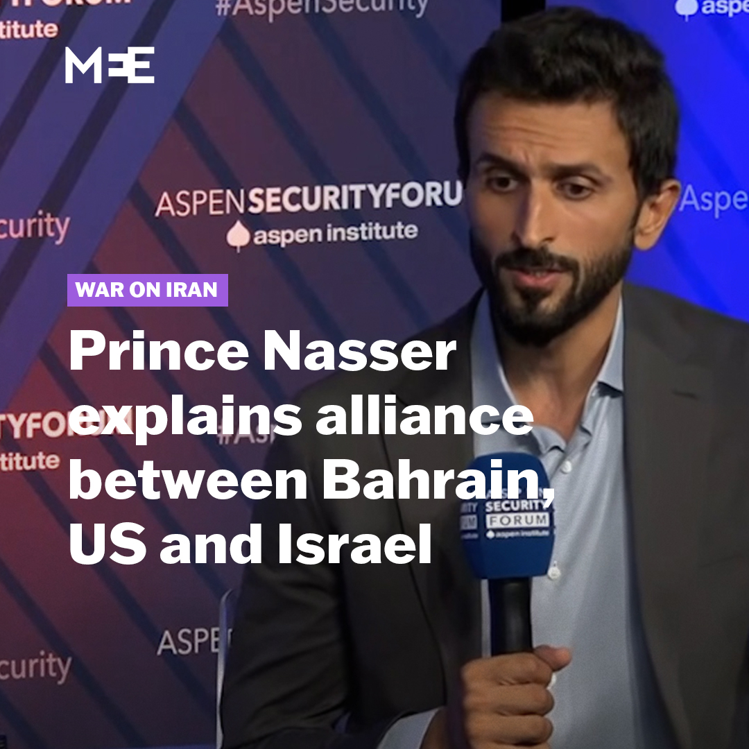 “This is an excellent example for how we should come closer.” In a resurfaced clip from 2024, Bahrain’s Royal Guard Commander, Prince Nasser bin Hamad al-Khalifa, explained Bahrain’s role in intercepting missiles fired from Iran towards Israel on 13 April 2024. Bahrain, along with Jordan, the United States, and Israel, reportedly used an “integrated system” to prevent Iranian missiles from reaching their targets in Israel