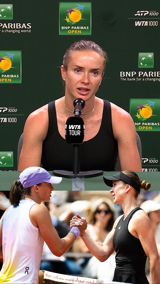Elina Svitolina has enormous respect for her next opponent Iga Swiatek 👏 Swiatek has always been there for Svitolina and Ukraine as the nation remains in conflict. ↳ Indian Wells Open. Live & On Demand. #StanSportAU #WTA #IndianWells #TennisParadise