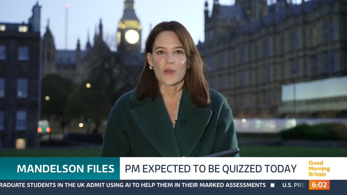 Sir Keir Starmer is expected to face questions today over just what he knew about Peter Mandelson's links to Jeffery Epstein before appointing him as U.S Ambassador - after files emerged that showed the PM was aware of a 'reputational risk' before handing him the job.