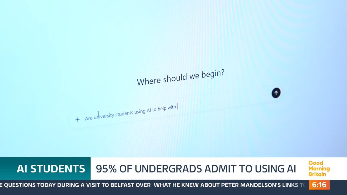 Artificial intelligence is very much a reality that's growing day by day and in all walks of life...including student life. A new study claims almost all undergraduate students in the UK admit using AI to help them in their marked assessments.