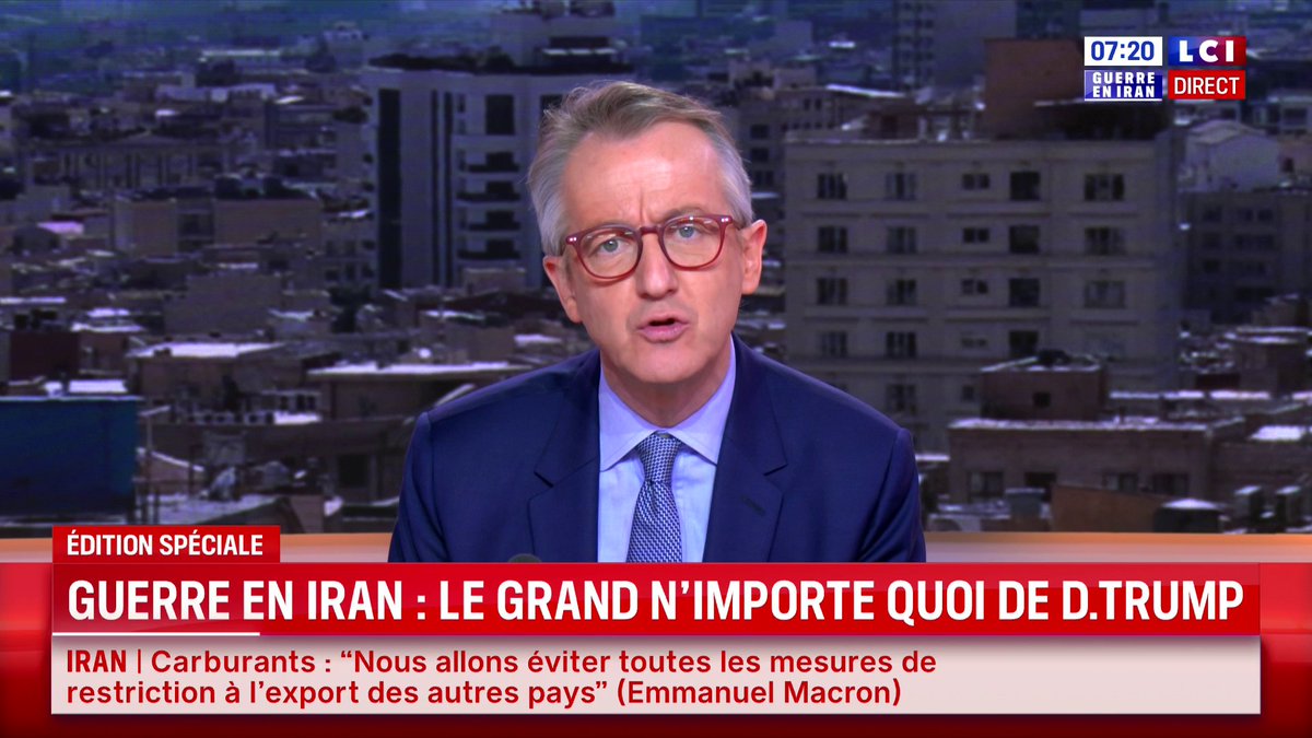 🔴 Guerre en Iran : le grand n’importe quoi de Donald Trump 🗣️ "Le président américain mène cette guerre comme un jeu vidéo. Il n’a pas de vision claire, ou en tout cas il n’arrive pas à l’exprimer", analyse Christophe Barbier