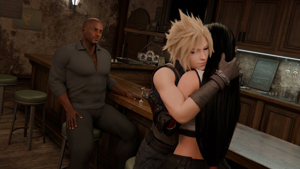 Cloud &amp; Tifa Anniversary NTR! [Eskand Art] Final Fantasy: Tifa BBC threesome cuckold Cloud, dark skin pounding netorare boyfriend watch heat 9:22 fire! 🍆💦🍑🔥😈🖤 Full uncut here 👇 #Rule34 #Tifa #Cloud #FFVII #NTR #Blacked #BBC #NSFW #EskandArt