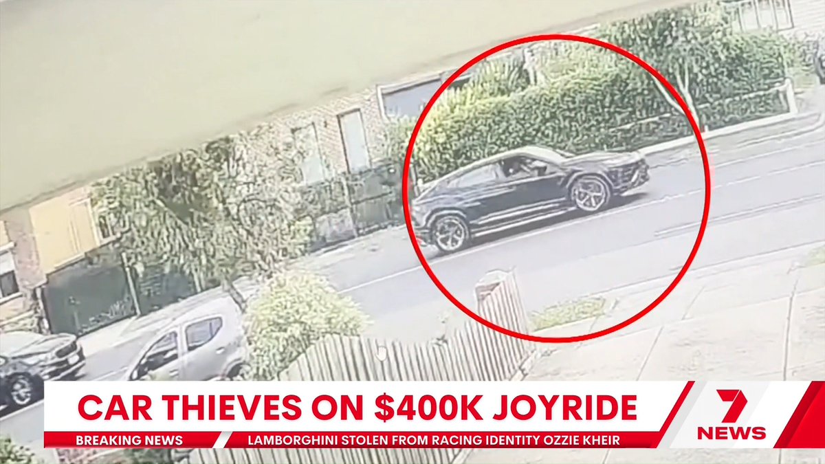 BREAKING: A 16-hour rampage in a stolen Lamborghini has come to a crashing end in Melbourne’s south-east. It all started around 1am with an aggravated burglary at the home of Melbourne Cup-winning owner Ozzie Kheir. The thieves stole his $400,000 Lamborghini Urus. Jordy Wright