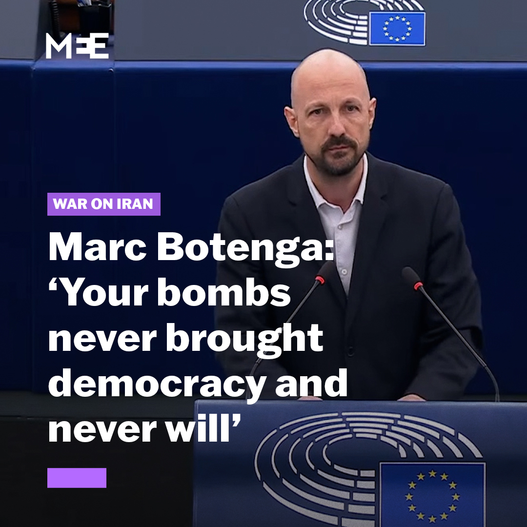 “Your bombs never brought democracy and never will.” Belgian Member of the European Parliament Marc Botenga accused EU nations of hypocrisy for supporting the US-Israeli war on Iran while claiming to stand with the Iranian people