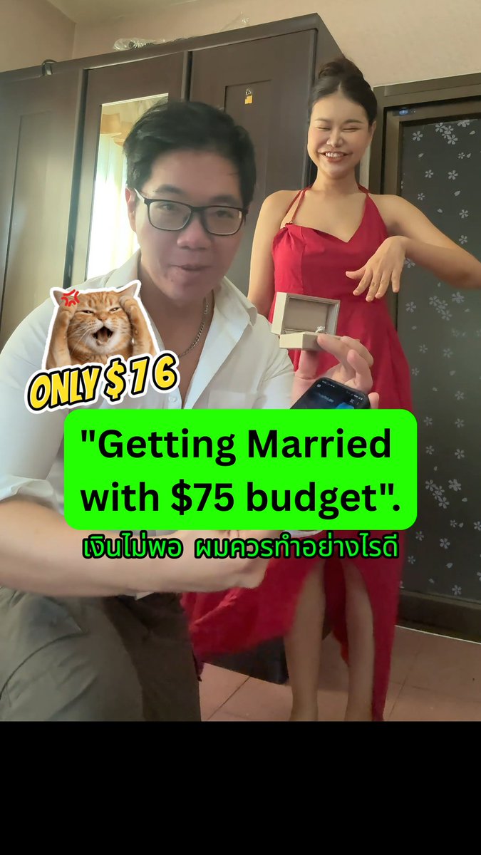 💍 She said YES… then I checked my bank account. 😱 [ มีซับ ไทย ] Getting Married with $75 budget? A Crypto guy + $75 = the wildest wedding story of 2026. เงินไม่พอแต่งงาน ผมควรทำอย่างไรดี? ไปดูโลดฮะ #EarthDeFIRE #CryptoWedding #BangkokWedding2026