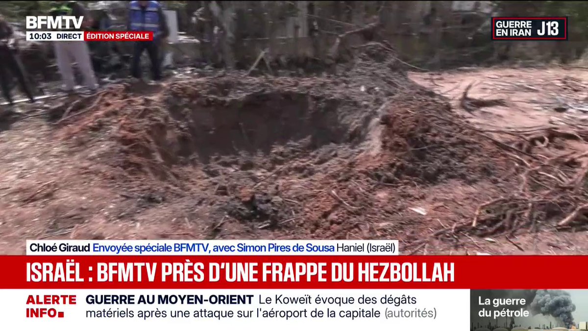 Guerre au Moyen-Orient: les dégâts à la suite d'une frappe du Hezbollah à Haniel, en Israël