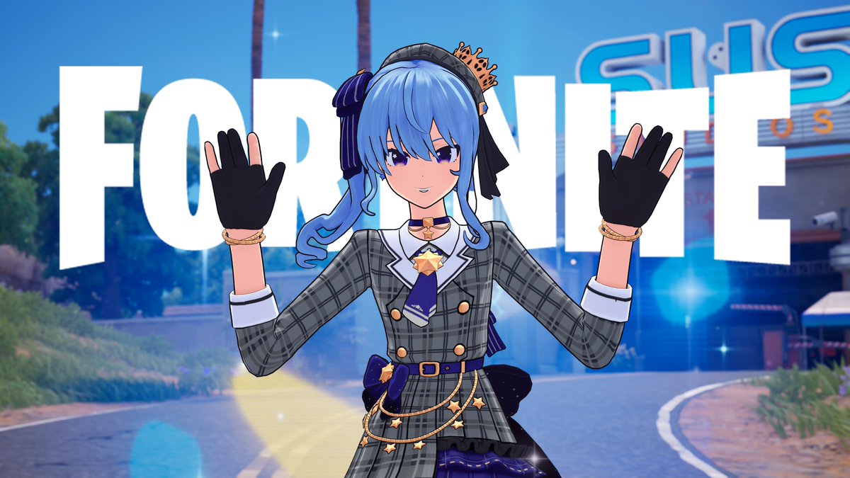 Showcase of Hoshimachi Suisei, available tonight! #SponsoredByEpic