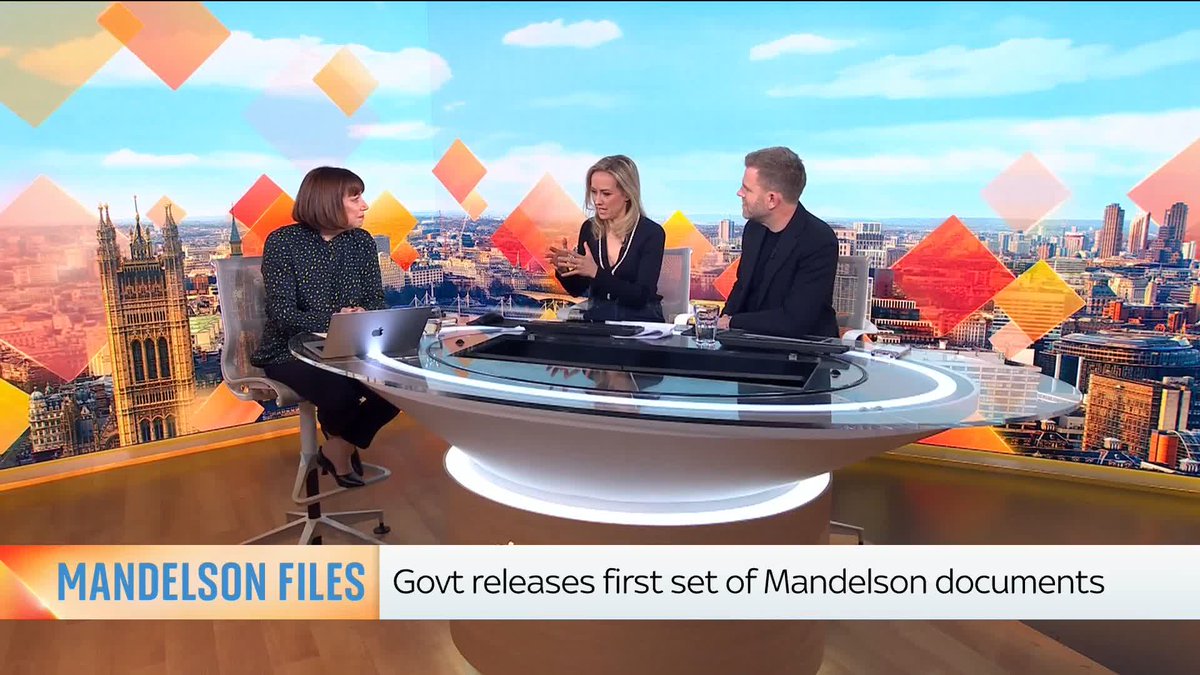 🗣️ "This whole saga and the first dump of documents yesterday is really bad for Keir Starmer." Sky's Beth Rigby joins Sophy Ridge & Matt Barbet to go through what was released in the Mandelson files and what it means for the PM.