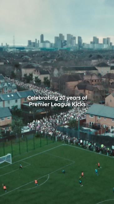 The Premier League. It’s More Than A Game. Celebrating 20 years of the Premier League Kicks programme. Where the football is free and the lessons are for life.