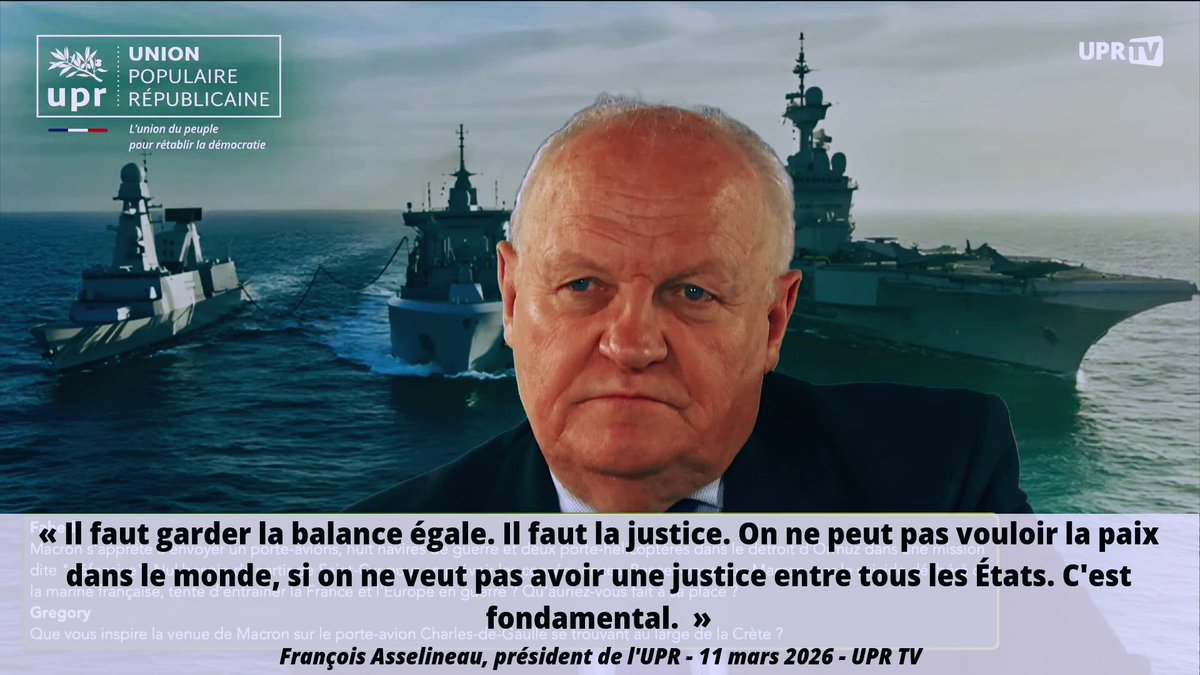 « On a une scène politique🇫🇷 qui ne dit pas un mot pour condamner l'attaque 🇺🇸-🇮🇱 et qui condamne le pays qui se protège en ripostant. Enfin ! c'est hallucinant ! On voudrait que les 🇮🇷 se laissent détruire sans bouger ?! Non, c'est pas possible. » François Asselineau 🇫🇷 #Iran #Frexit