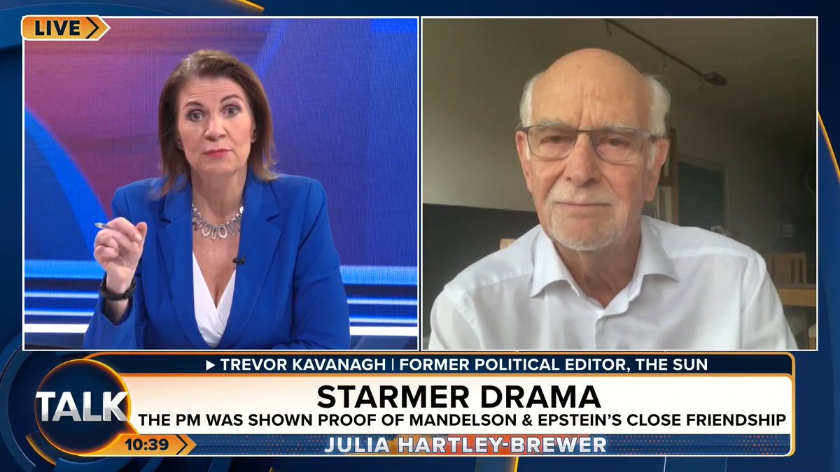 🚨"Peter Mandelson lies, and lies, and lies. That's what he does. He's not a snake oil salesman; he is the original snake oil." Trevor Kavanagh says "deceitful" Keir Starmer should resign over the appointment of Peter Mandelson as an ambassador. Julia Hartley-Brewer