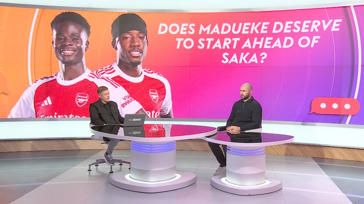 "What more can Madueke do" 😤 Charlie Austin looks at whether Noni Madueke should be starting over Bukayo Saka for Arsenal and believes Mikel Arteta will be satisfied with the 1-1 draw at Bayer Leverkusen 💬