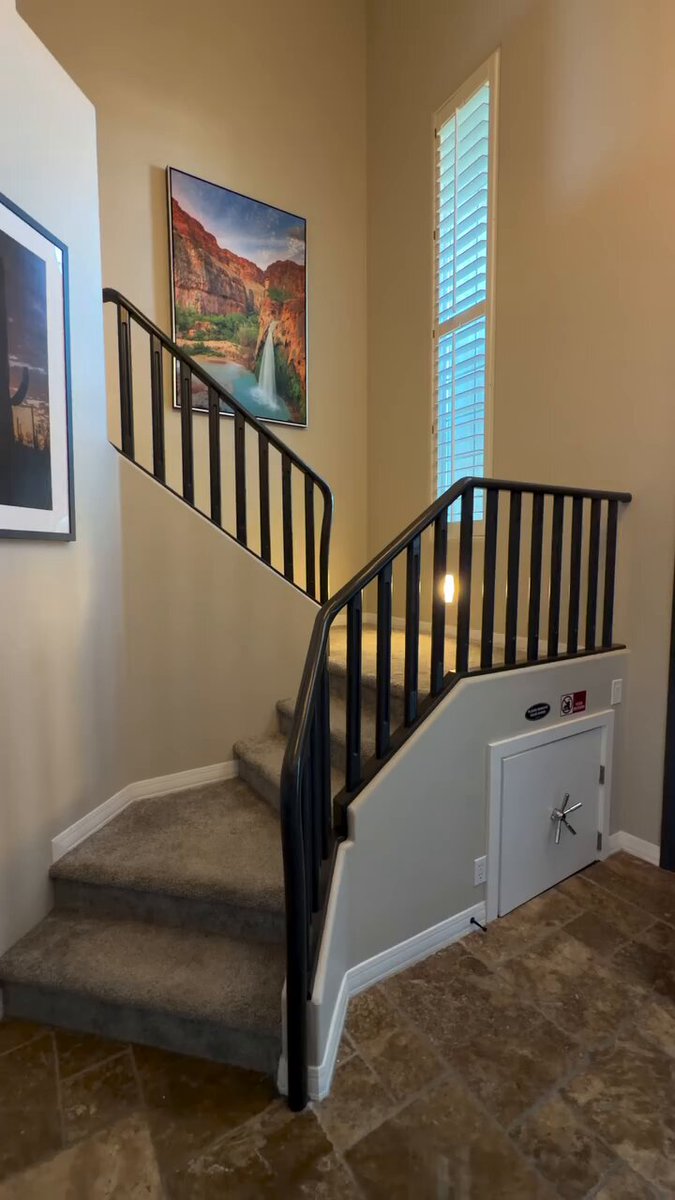 He rented an Airbnb in Arizona with a hidden walkway under the stairs leading to a game room and an incredible backyard pool. I wonder what this place pulls in annually.