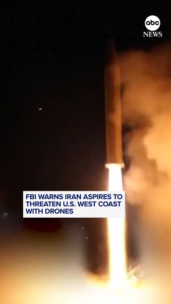 The FBI warned police departments in California in recent days that Iran could retaliate for American attacks by launching drones at the West Coast, according to an alert reviewed by ABC News. ABC News News' Aaron Katersky reports.