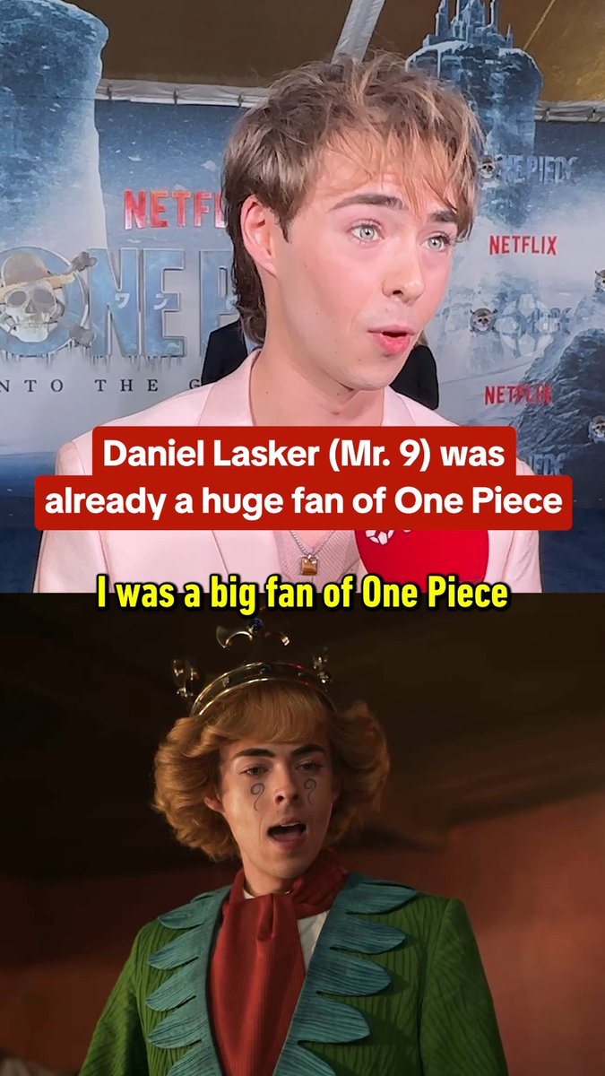 One Piece's Mr. 9 was already a huge fan #OnePiece #Netflix