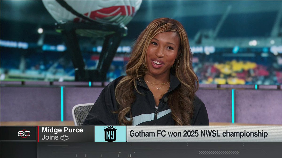 Gotham FC forward Midge Purce joins SportsCenter following Gotham’s 2025 NWSL Championship ⚽ Gotham FC faces Boston Legacy on Saturday 12:30 PM ET on ABC