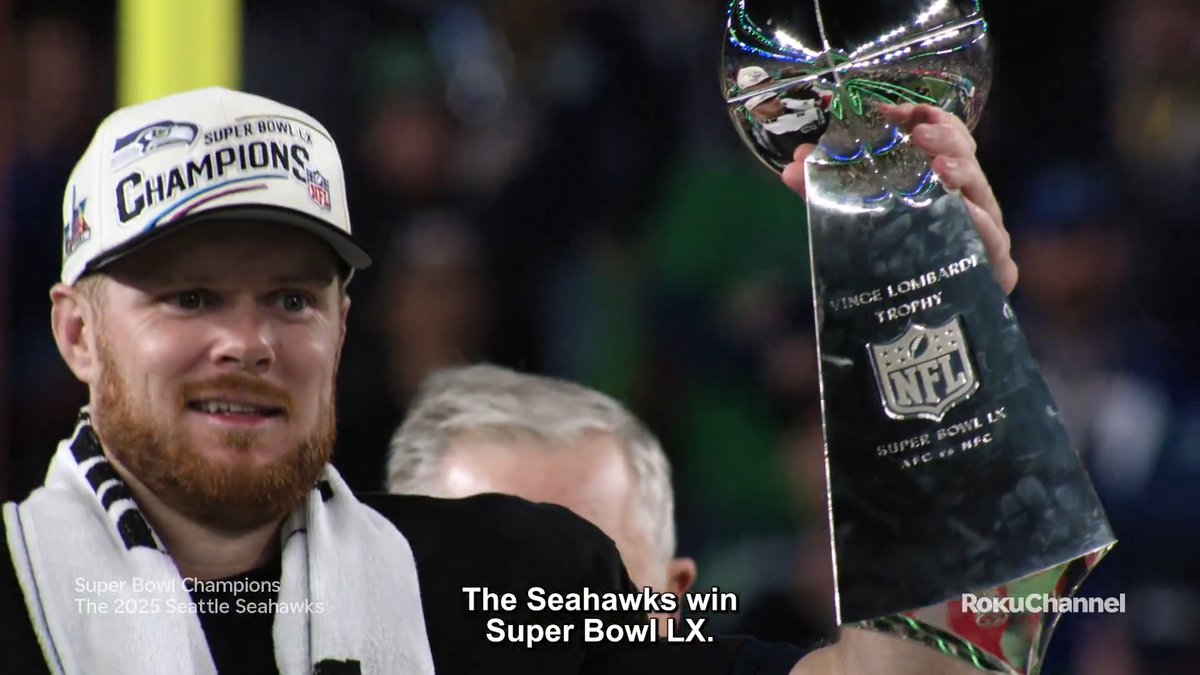 Relive every moment 🏆 Super Bowl Champions: The 2025 Seattle Seattle Seahawks premieres March 18 on Roku Channel - narrated by Jeffrey Dean Morgan