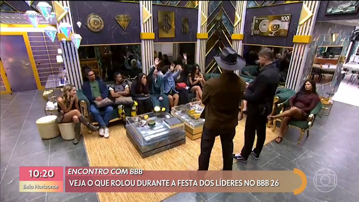 e o trio pedindo pra ser Barrado no Baile dos Líderes Jonas e Cowboy?? 🗣️ #BBB26 #RedeBBB #Encontro
