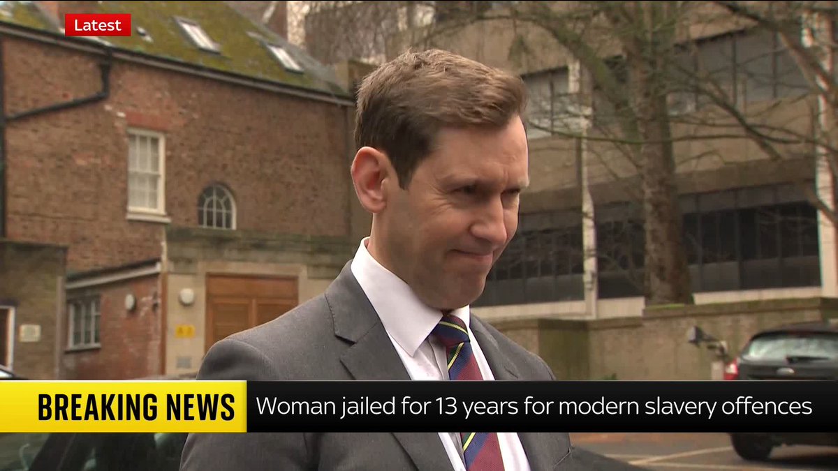 BREAKING: A mother who held a woman captive as a slave inside her "squalid" home for 25 years has been sentenced to 13 years in jail. 📱 📺 Sky 501