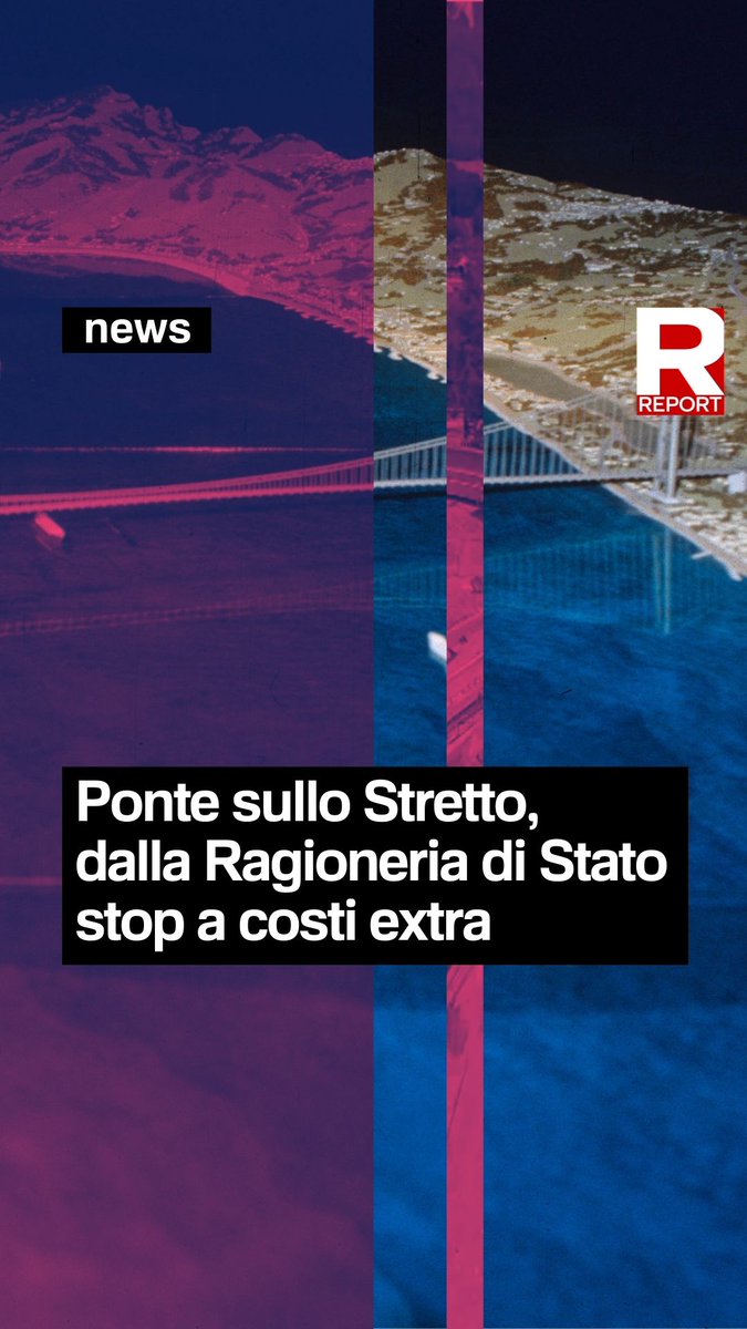 Il progetto del Ponte sullo Stretto di Messina dovrà ripartire senza nuovi costi per lo Stato. La Ragioneria Generale ha chiesto modifiche al decreto Infrastrutture. Del progetto del Ponte abbiamo parlato in "Il Ponte a tutti i costi" 👇