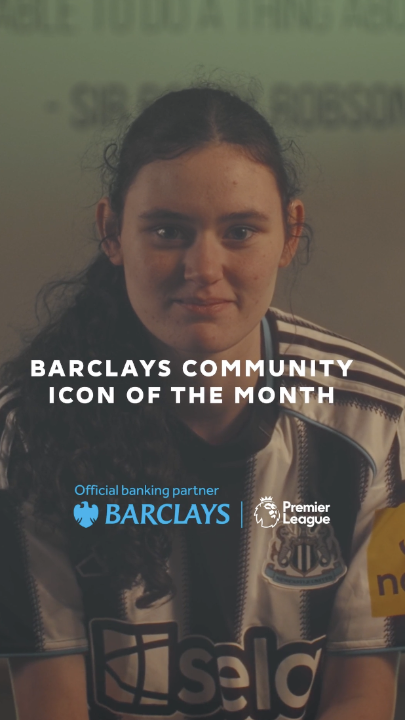 Meet the Barclays Football Community Icon of the Month ⭐️ Holly was once told she may never walk or talk, and now she’s living her football dream through Premier League Kicks at Newcastle United Foundation 🖤🤍 Newcastle United