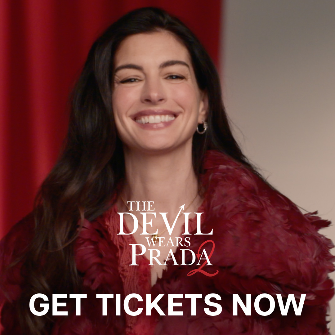 We're all so thrilled. Tickets are on sale now for The Devil Wears Prada 2 only in theaters May 1:
