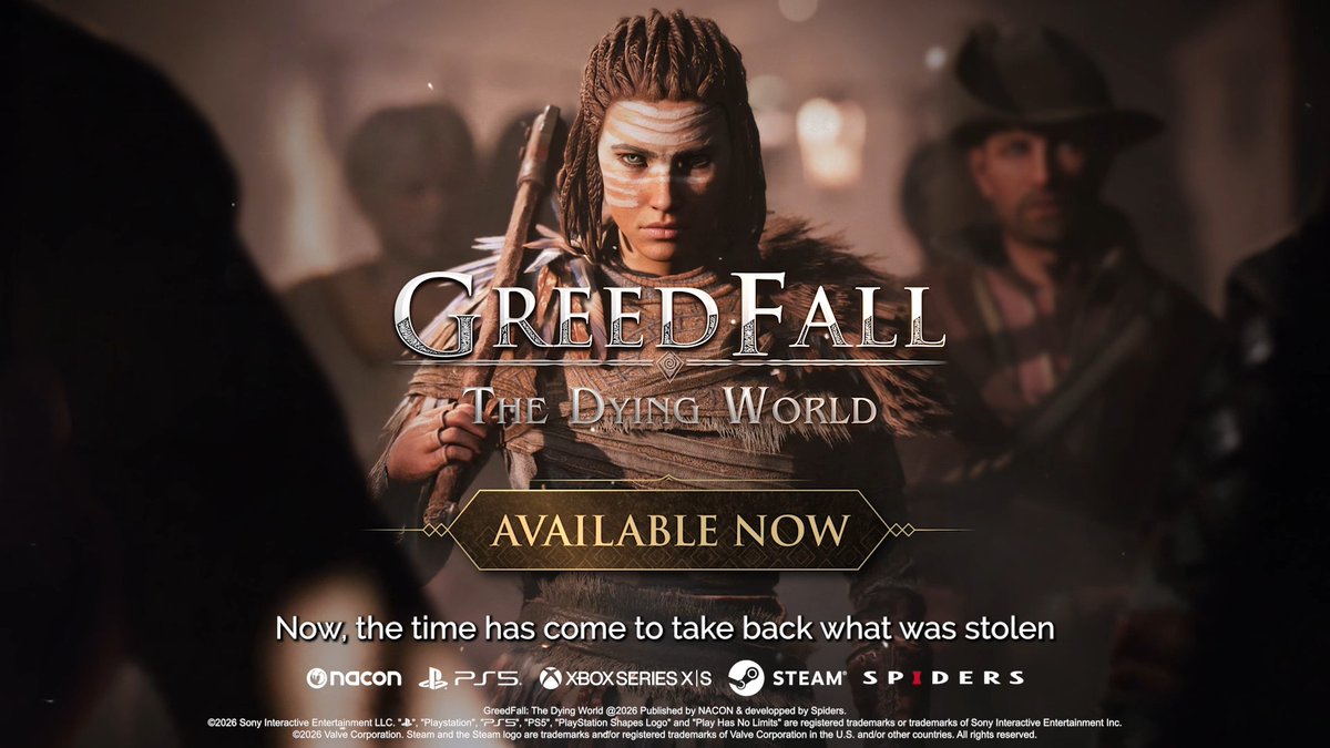 GreedFall: The Dying World is available now on Xbox Series X|S, PlayStation 5, & PC! The Dying World sees you taken to the Old Continent, far from the lands you call home, break the bonds of your captors, reclaim your freedom and build allies.