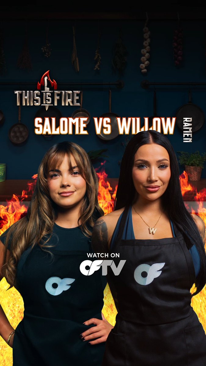 They don't have beef. They have broth 🍜 Watch Salome Munoz &amp; Willow Harper's ramen showdown on #ThisIsFire. Stream FREE: